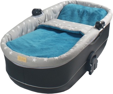 ZESTAW DO GONDOLI WÓZKA DZIECIĘCGO POŚCIEL+OTULACZ+MATERACYK GWT