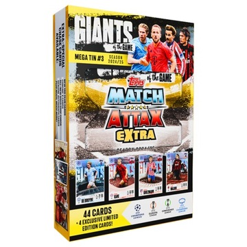 Mega Puszka Match Attax Extra 2025 nr 3 Giants of the Game Karty Topps UEFA