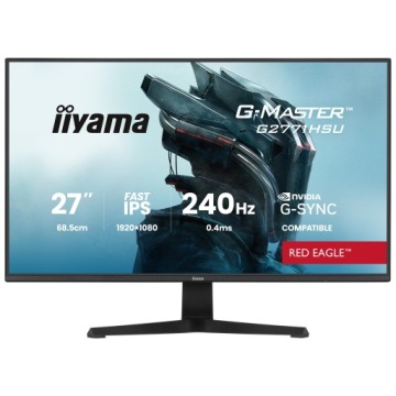 Monitor 27" iiyama G-Master G2771HSU-B1 Fhd Ips Led 240 Hz 0,4 ms Hdmi Dp Hdr