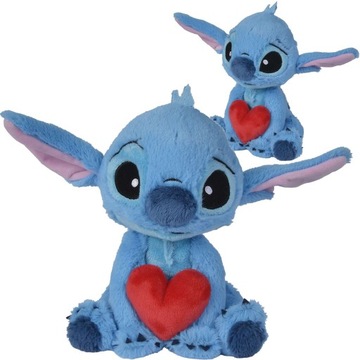 MASKOTKA PLUSZAK KOSMITA STITCH Z SERCEM 25 CM DISNEY WALENTYNKI LILO