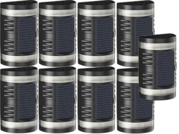 9x Kinkiet Solarny Tarasowy LED Czujnik Dzień/Noc