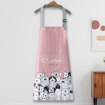 ЖЕНСКИЙ КУХОННЫЙ ФАРТУК ФАРТУК ДЛЯ КОШКИ СОБАКИ ПОДАРОК ​​ДЛЯ КОШЕК ДЕТЕЙ СОБАЧНИКОВ СИЛЬНЫХ