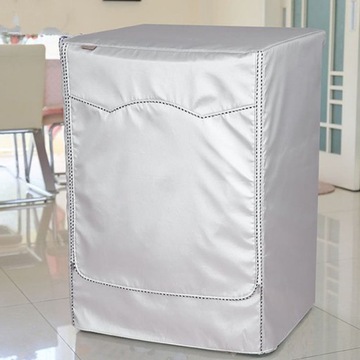 Серебряный чехол для стиральной машины, размер М 85х60х55.