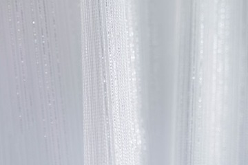 PRĄŻEK TURECKI SREBRNA ŚLICZNA FIRANA SZRON GLAMOUR NOWOCZESNA OBCIĄŻNIK