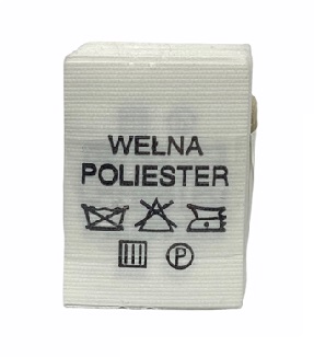 Wszywki odzieżowe 200szt Wełna Poliester