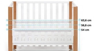Деревянная растущая кроватка Kinderkraft с функцией манежа Koya