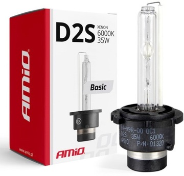 ŻARÓWKA KSENONOWA ŻARNIK XENON D2S 6000K AMIO