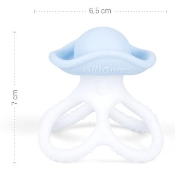 GiliGums Прорезыватель для зубов OCTOPUS 3 мес+ Оранжевый