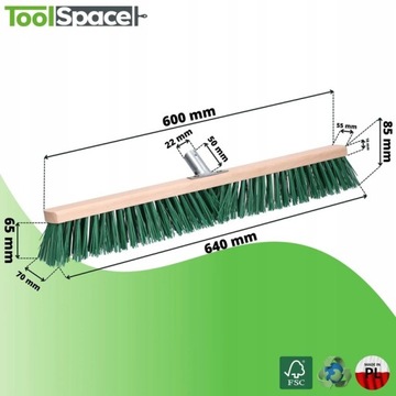 SZCZOTKA DO ZAMIATANIA BRUKU ULICÓWKA 60 cm