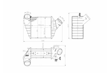 HART INTERCOOLER CHLADIČ VZDUCHU BEETLE 1.9TDI 98-04