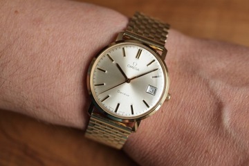 złota Omega Geneve - złoto 14k - idealny stan - 1972 rok