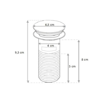 ЗАГЛУШКА ДЛЯ РАКОВИНЫ MEXEN ЛАТУНЬ КЛИК-КЛАК РОЗОВОЕ ЗОЛОТО