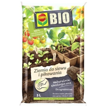 ZIEMIA PODŁOŻE BIO DO SIEWU I PIKOWANIA COMPO 5L