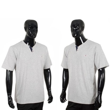 T-SHIRT męski 4XL szary duży rozmiar koszulka 6755 1
