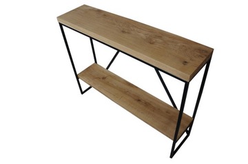КОНСОЛЬ ЛОФТ 100 СМ МАССИВ ДУБА С ПОЛКОЙ