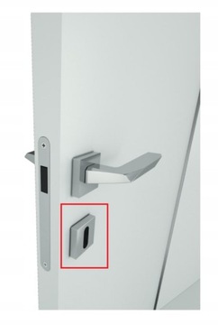 Скрытая дверь АЛЮМИНИЕВАЯ дверная коробка белая 80 Правое открывание наружу