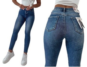 Klasyczne damskie spodnie jeansy SKINNY M Sara modelujące S/M 28 -4
