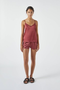 Pull&Bear Top Satyna Koronka r. XS