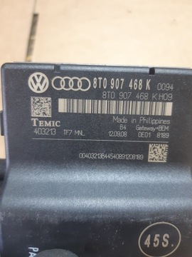 AUDI A4 B8 A5 8T MODUL ŘÍZENÍ GATEWAY 8T0907468K