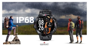 Спортивные умные часы Giewont GW460-1 черные с GPS и GPS