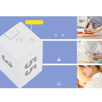 Кубический таймер Перекидной таймер, простой в использовании, таймер Pomodoro для таймера обратного отсчета