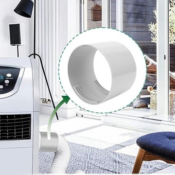 СОЕДИНИТЕЛЬ ВЫХЛОПНОГО ШЛАНГА КОНДИЦИОНЕРА, ДИАМЕТР 130 ММ