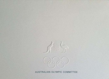 Blankiet zaproszenia Australijski Komitet Olimpij
