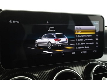 Mercedes Klasa C W205 Kombi Facelifting HYBRYDA 2.0 300 e 320KM 2021 Mercedes C 300 PHEV multibeam LED skóra/alcantara, zdjęcie 26