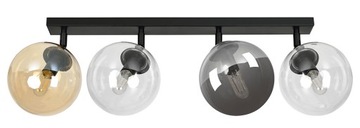 LAMPA WISZĄCA PLAFON KLOSZE KULA KOLORY TOFI LED