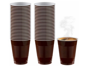 Kubek jednorazowy 200ml 100sztuk brązowy
