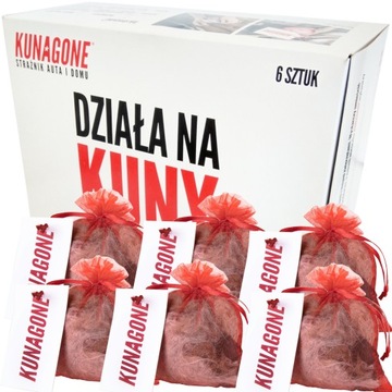 ODSTRASZACZ NA KUNY DO SAMOCHODU AUTA DOMU 6 sztuk