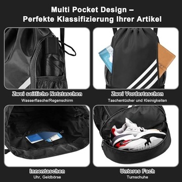 рюкзак для тренировок по баскетболу. Регулируемый карман.