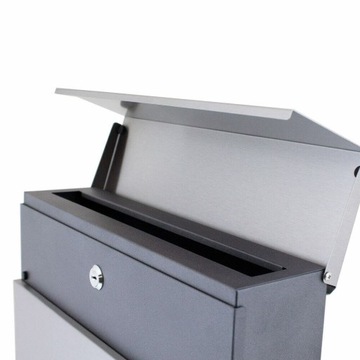 Большой настенный ПОЧТОВЫЙ ЯЩИК с держателем для газет