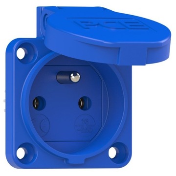 Gniazdo tablicowe 10/16A 2P+Z 230V niebieskie IP54