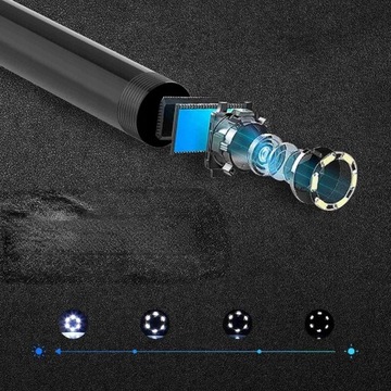ЭНДОСКОПНАЯ КАМЕРА ДЛЯ ПРОВЕРКИ 5M 8LED 1080P HD 3X