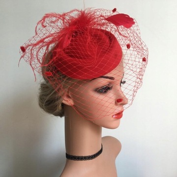 2 шляпы Fascinator с сетчатым ободом для волос