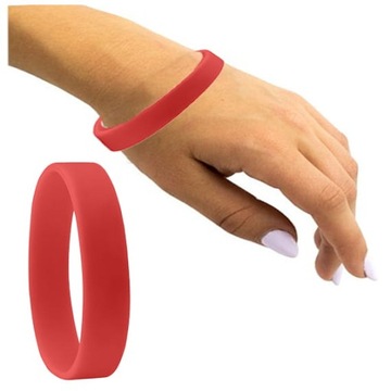 Браслет на руку из каучука SILICONE BAND Разноцветный - оранжевый