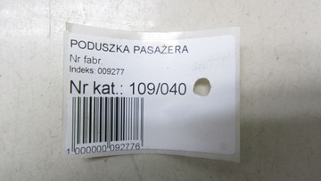 LANCIA DELTA III ULOŽENÍ AIRBAG SPOLUJEZDCE 08-14 40