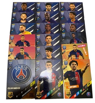 Fifa 365 2024 Adrenalyn Paris Saint - Germain PSG 1 - 18 KOMPLET