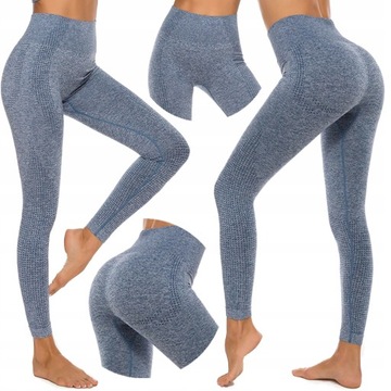 LEGINSY SPORTOWE BEZSZWOWE WYSOKI STAN FITNESS M