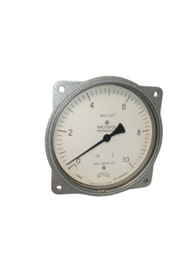 Manometr 0-10 wojskowy rosyjski TM3 GOST 8625-65 KZS/CM2 1966r. CCCP ZSSR
