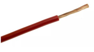 Przewód elektryczny linka LGY 1x1,5 czerwony 1m