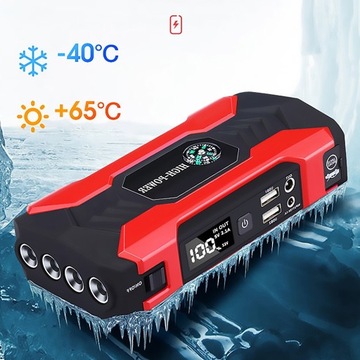 ПУСКНОЙ СТАРТЕР МОЩНЫЙ ПУСКОВОЙ УСИЛИТЕЛЬ POWERBANK TORCH HAMMER CABLES КОМПЛЕКТ КАБЕЛЕЙ