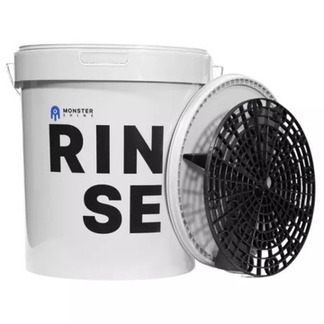 Monster Shine Wiadro szare detailingowe+ separator