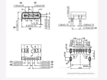 USB-C SMD 6-контактный SMT разъем USB C