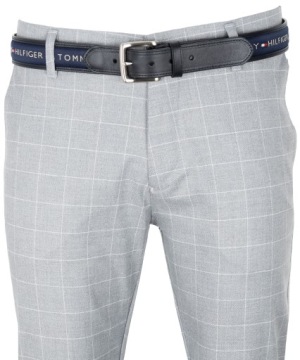 БРЮКИ ИЗ ПРЯМОЙ ТКАНИ, СЕРЫЕ, В Клеточку W36, 94 см VIADI POLO