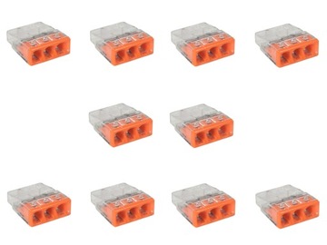 Разъем Wago Quick Compact 3x0,5-2,5мм2 прозрачный