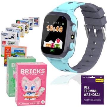 B SMARTWATCH DLA DZIECI ZEGAREK LOKALIZATOR SOS GPS APARAT SIM GRY +GRATIS