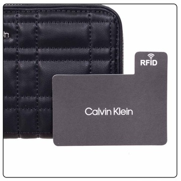 CALVIN KLEIN BEZPIECZNY PORTFEL DAMSKI TOUCH BLACK