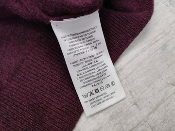 GANT LAMBSWOOL CREW NECK JUMPER PÁNSKY SVETER JAHŇACIA VLNA BURGUND veľ. XL